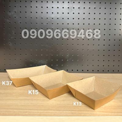 Khay Giấy Thực Phẩm Kraft 1